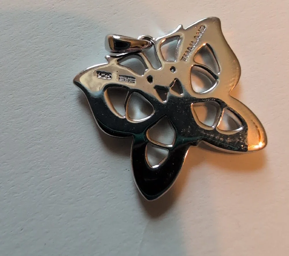 Sterling Silver Butterfly Pendant Charm